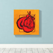 Red Boxing Gloves Leinwanddruck (Insitu (Holzboden))