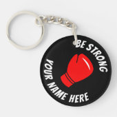 Red Boxing Handschuh Logo Custom Acryl Schlüsselan Schlüsselanhänger (Vorderseite)
