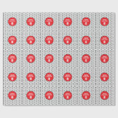 Red Boy Soccer Birthday Party Geschenkpapier (Flach)