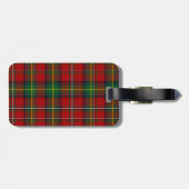 Red Boyd Tartan Karierte Gepäckmarke Gepäckanhänger (Rückseite horizontal)