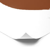 Red Breasted American Robin Digitally Gezeichnet B Fotodruck (Ecke)