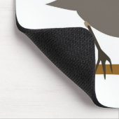 Red Breasted Robin on Branch Mousepad (Ecke)