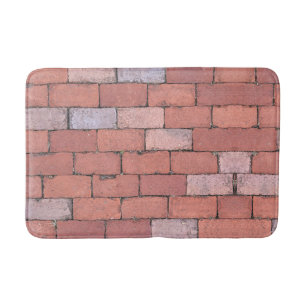 Red Brick Bodenstruktur lustig Badematte