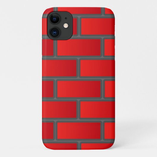 Red Brick Case-Mate iPhone Hülle (Rückseite)