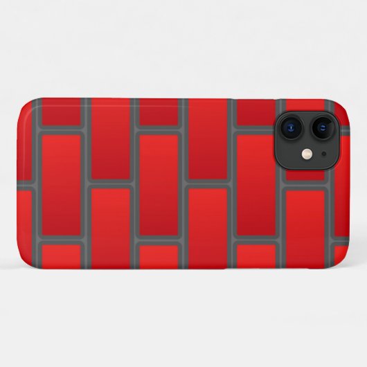 Red Brick Case-Mate iPhone Hülle (Rückseite (Horizontal))