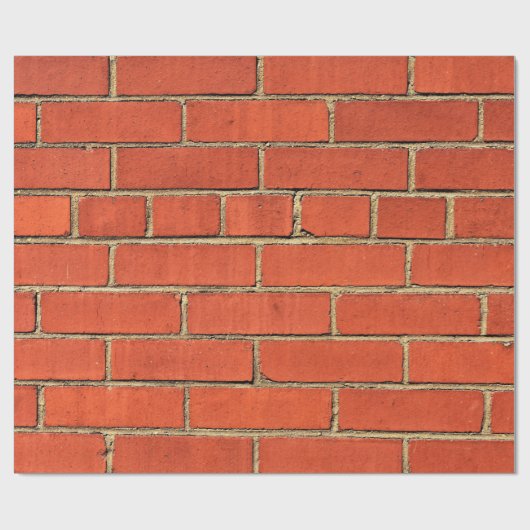 Red Brick City Wall Geschenkpapier (Flach)