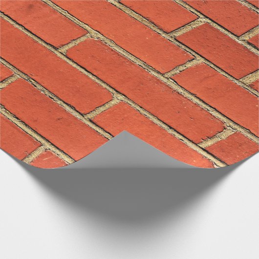 Red Brick City Wall Geschenkpapier (Ecke)