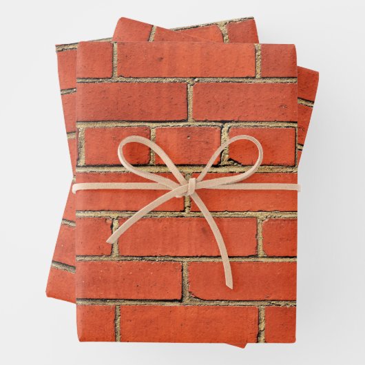 Red Brick City Wall Geschenkpapier Set (Beispiel)
