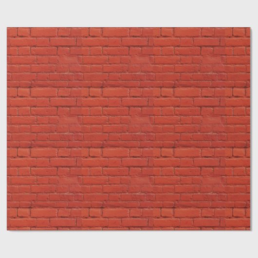 Red Brick Gift Wrap Geschenkpapier (Flach)
