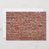 Red Brick mit Foto - Ankündigung des Abschlusses (Rückseite)