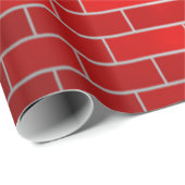 Red Brick mit Snow Drift - Snowy Top Geschenkpapier (Rolleneckpunkt)
