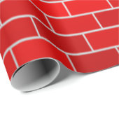 Red Brick mit Snow Drift Weihnachten Geschenkpapier (Rolleneckpunkt)