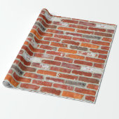 Red Brick Pattern Geschenkpapier (Ungerollt)