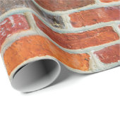 Red Brick Pattern Geschenkpapier (Rolleneckpunkt)