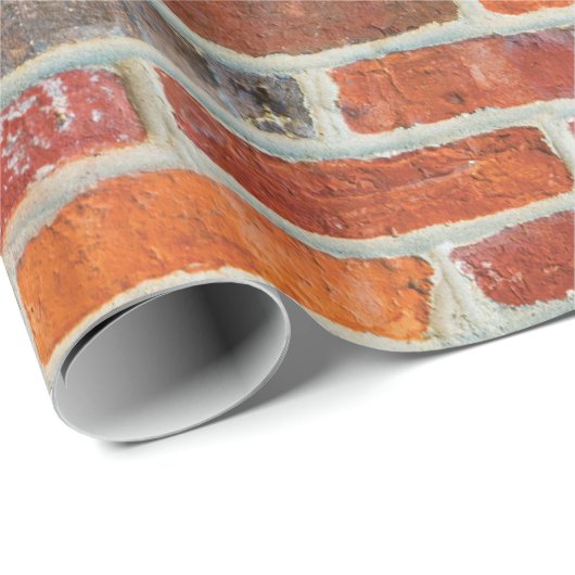 Red Brick Pattern Geschenkpapier (Rolleneckpunkt)