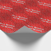 Red Brick Personalisiert Weihnachten Geschenkpapier (Ecke)
