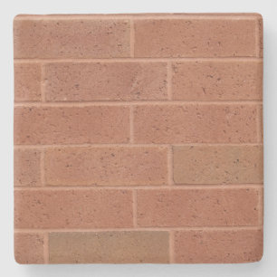 Red Brick Texture Square Untersetzer