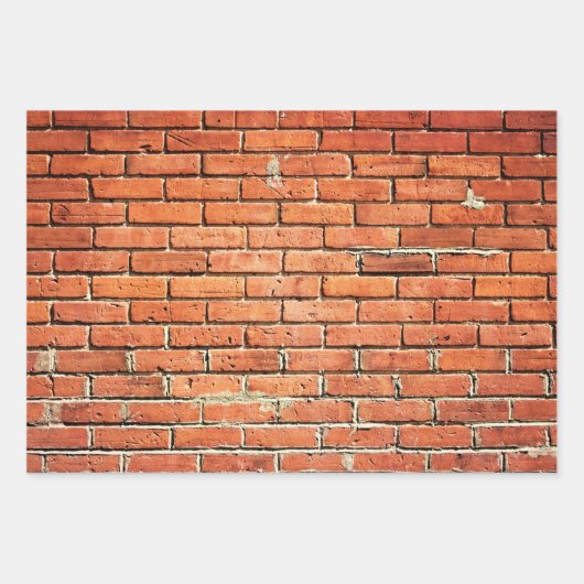 Red Brick Variation Geschenkpapier Set (Vorderseite 2)