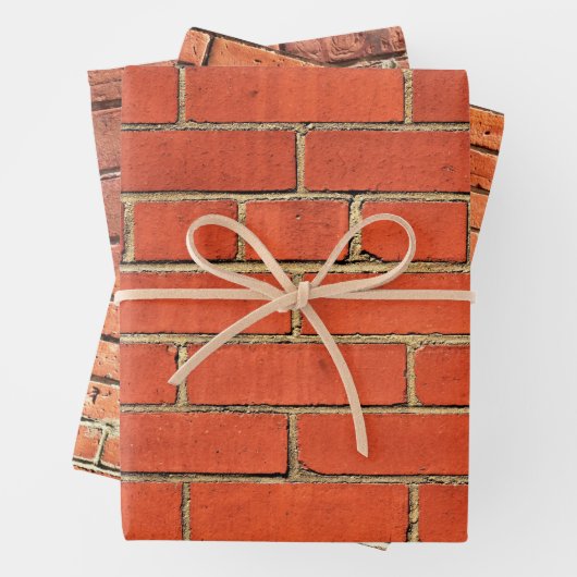 Red Brick Variation Geschenkpapier Set (Beispiel)