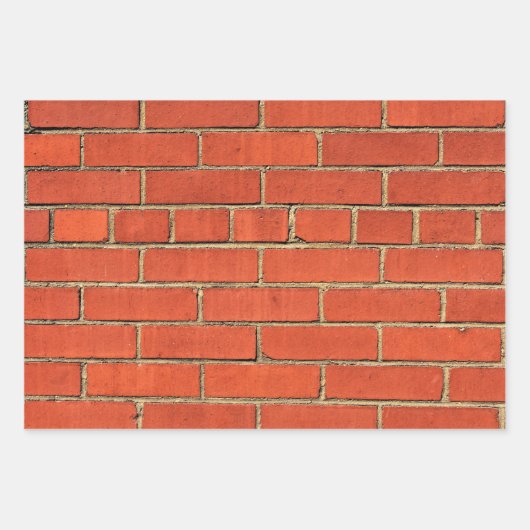 Red Brick Variation Geschenkpapier Set (Vorderseite)