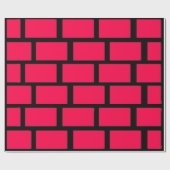 RED BRICK WALL GESCHENKPAPIER (Flach)
