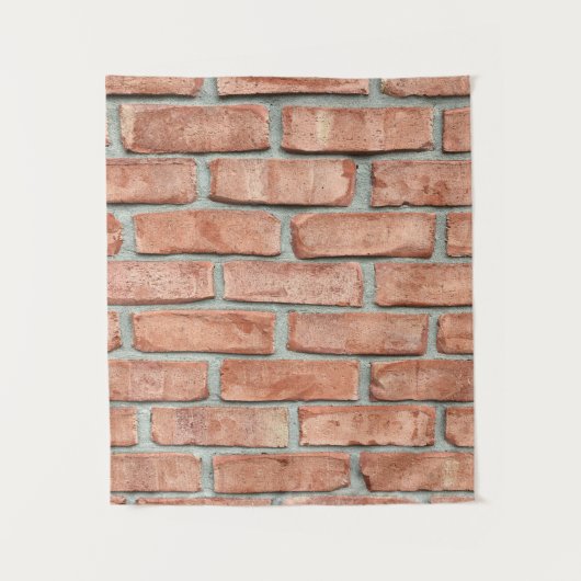 Red brick wall in the morning wandteppich (Vorderseite)