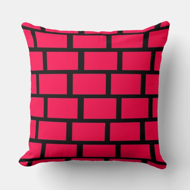 RED BRICK WALL KISSEN (Vorderseite)