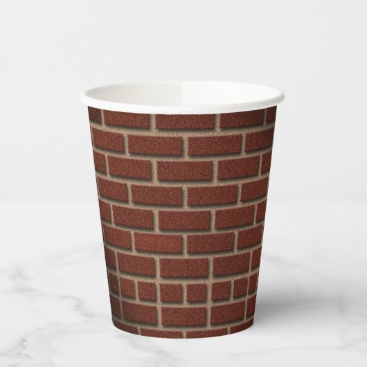 RED BRICK WALL PAPPBECHER (Links)