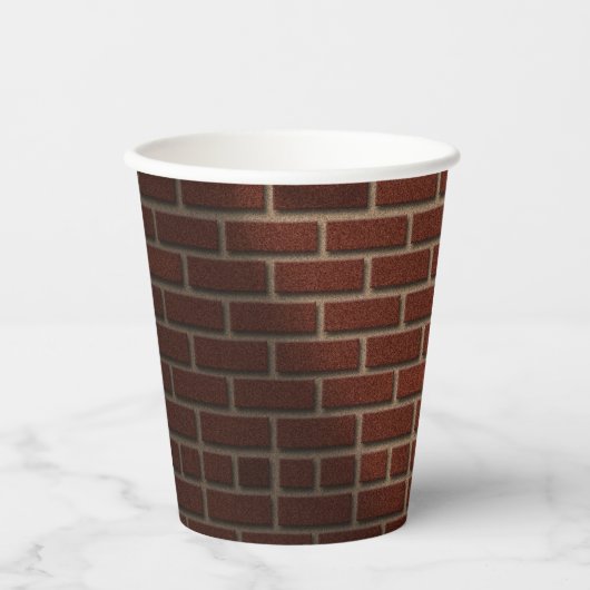 RED BRICK WALL PAPPBECHER (Vorderseite)