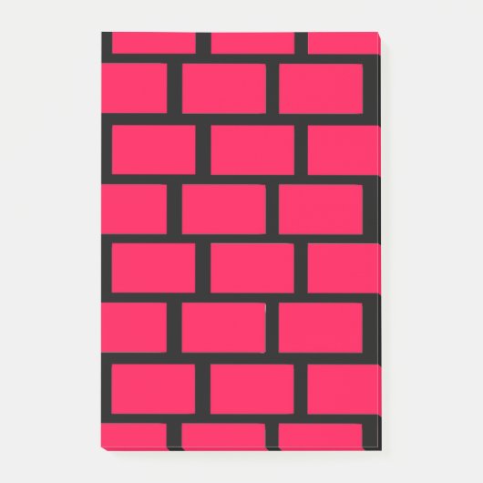 RED BRICK WALL POST-IT KLEBEZETTEL (Vorderseite)