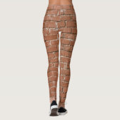 Red Brick Wall Rustic Leggings (Rückseite)