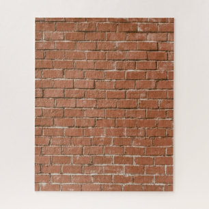 Red Brick Wall Rustic Puzzle