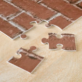 Red Brick Wall Rustic Puzzle (Seite)