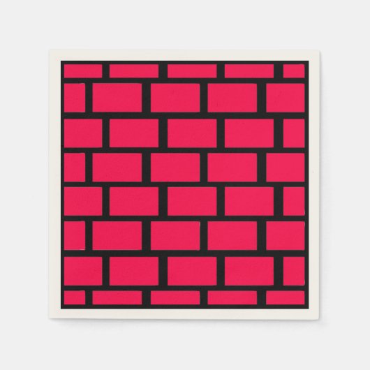 RED BRICK WALL SERVIETTE (Vorderseite)