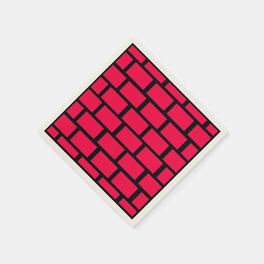 RED BRICK WALL SERVIETTE (Ecke)
