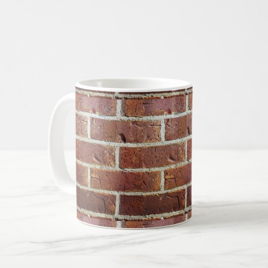 Red Brick Wall Tasse (Vorderseite Links)