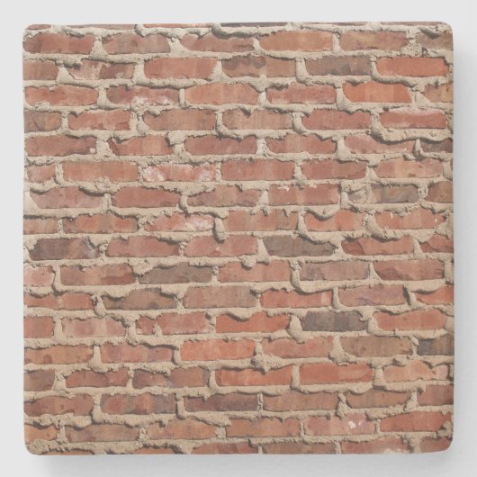 Red Brick Wall Textur, Square Untersetzer (Vorderseite)