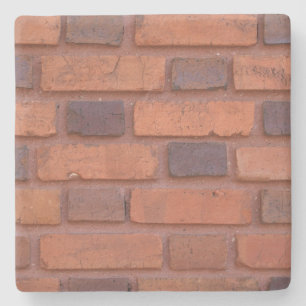 Red Brick Wall Texture, Square Untersetzer