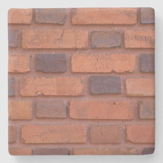 Red Brick Wall Texture, Square Untersetzer (Vorderseite)