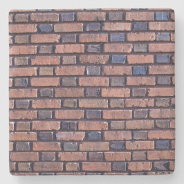 Red Brick Wall Texture, Square Untersetzer