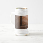 Red Brick Wall texturiert Bierglas (Vorderseite Links)
