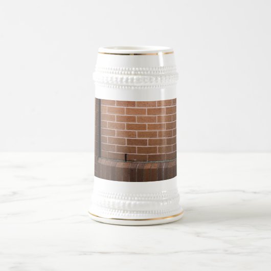 Red Brick Wall texturiert Bierglas (Mittel)