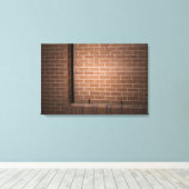 Red Brick Wall texturiert Leinwanddruck (Insitu (Holzboden))