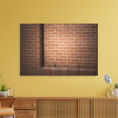 Red Brick Wall texturiert Leinwanddruck (Insitu (Wohnzimmer))