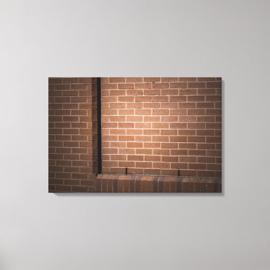 Red Brick Wall texturiert Leinwanddruck (Vorderseite)