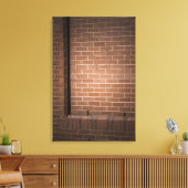 Red Brick Wall texturiert Leinwanddruck (Insitu (Wohnzimmer))