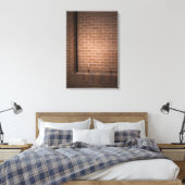 Red Brick Wall texturiert Leinwanddruck (Insitu (Schlafzimmer))