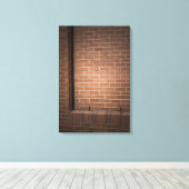 Red Brick Wall texturiert Leinwanddruck (Insitu (Holzboden))