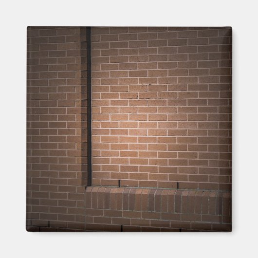 Red Brick Wall texturiert Magnet (Vorne)