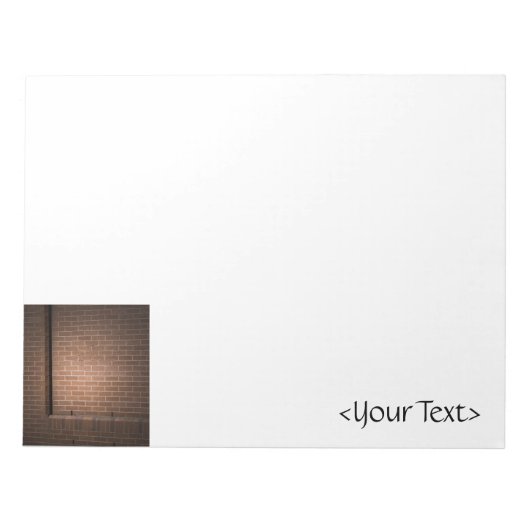 Red Brick Wall texturiert Notizblock (Vorderseite)